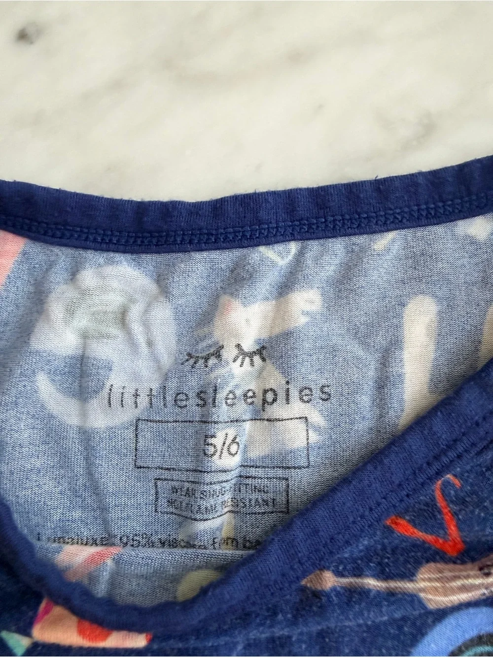 Little Sleepies Navy Alphabet Friends Short Sleeve Pajama Set